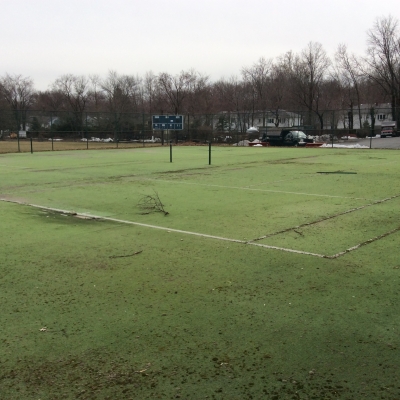 Addison Tennis Courts covered with Paramus grass.